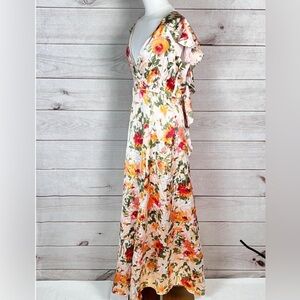 Anthropologie floral long dress